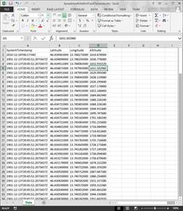 Spreadsheet into Kml track screenshot 5