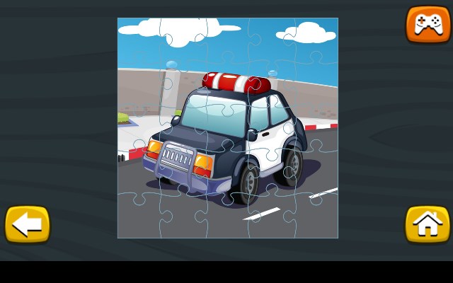 Police Cars Jigsaw Game