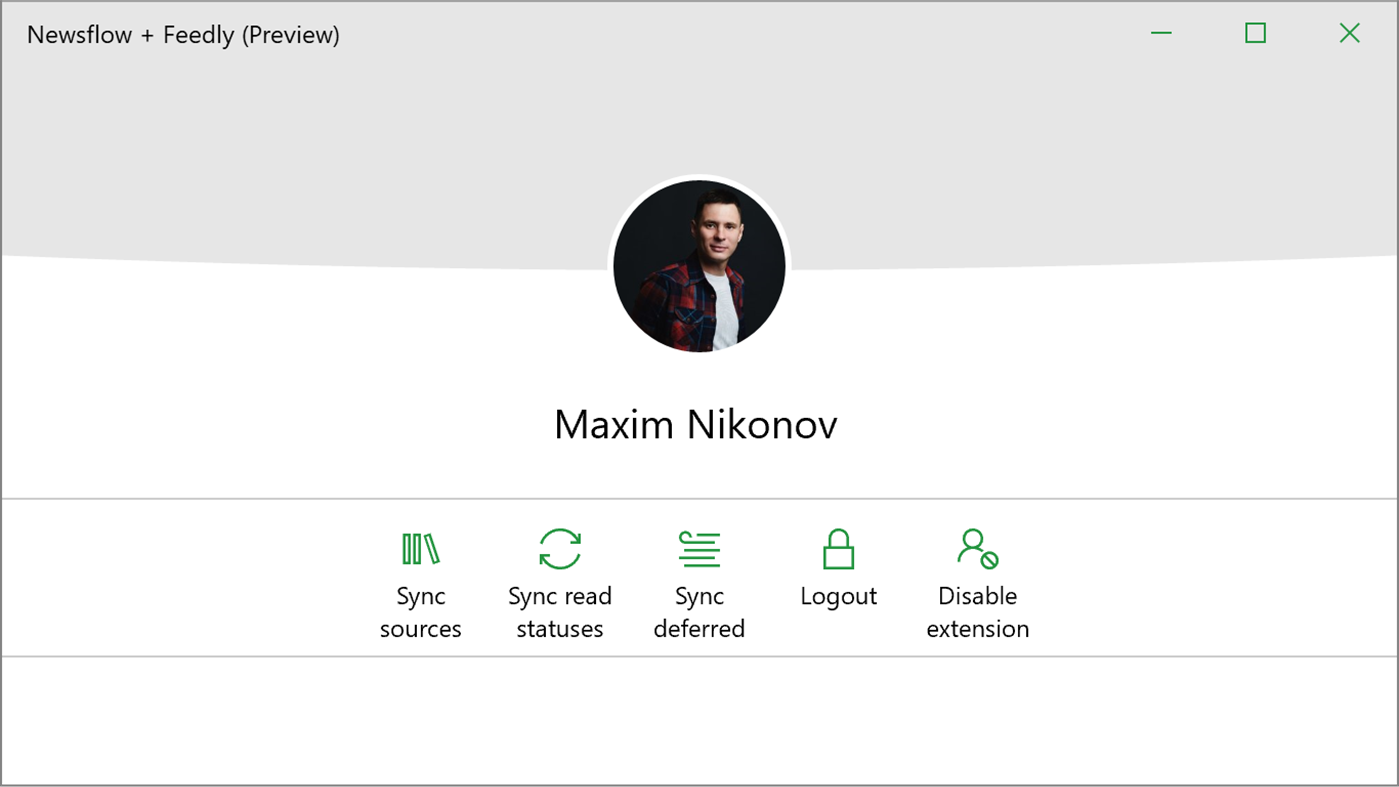 #1. Newsflow + Feedly (Preview) (Windows) Podle: MaxN