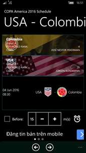 COPA America 2016 Schedule & Result screenshot 3