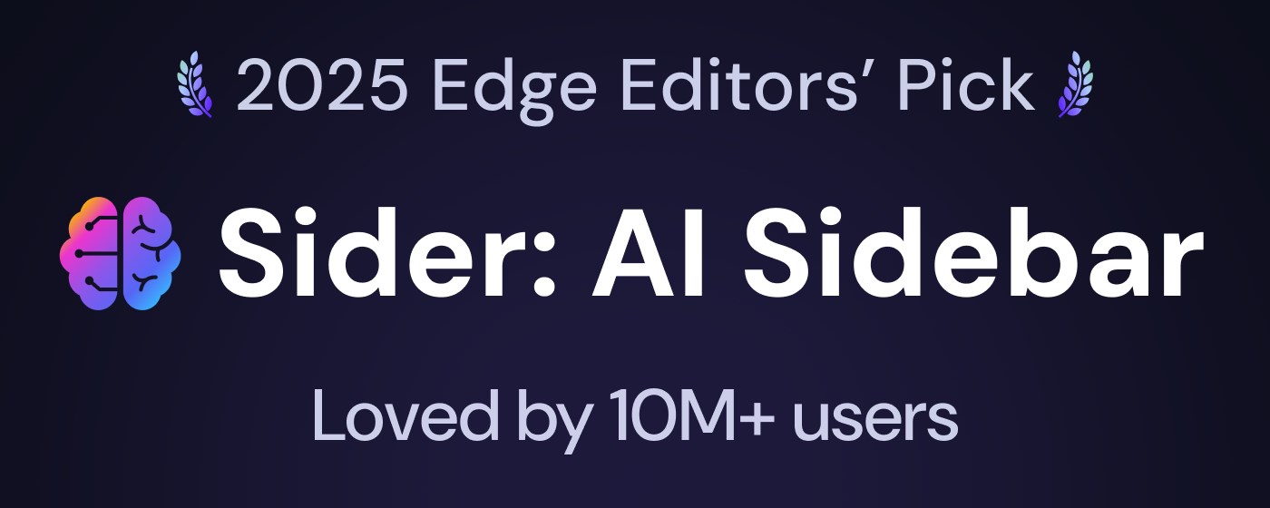 Sider: AI sidebar with all models