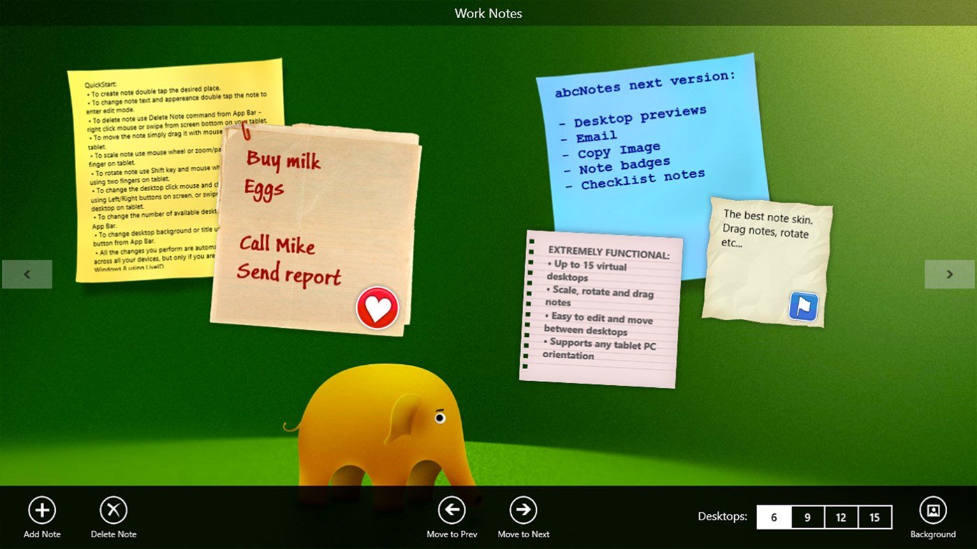 #3. abc Notes - ToDo & Sticky Note Application (Windows) Podle: ALSEDI Group