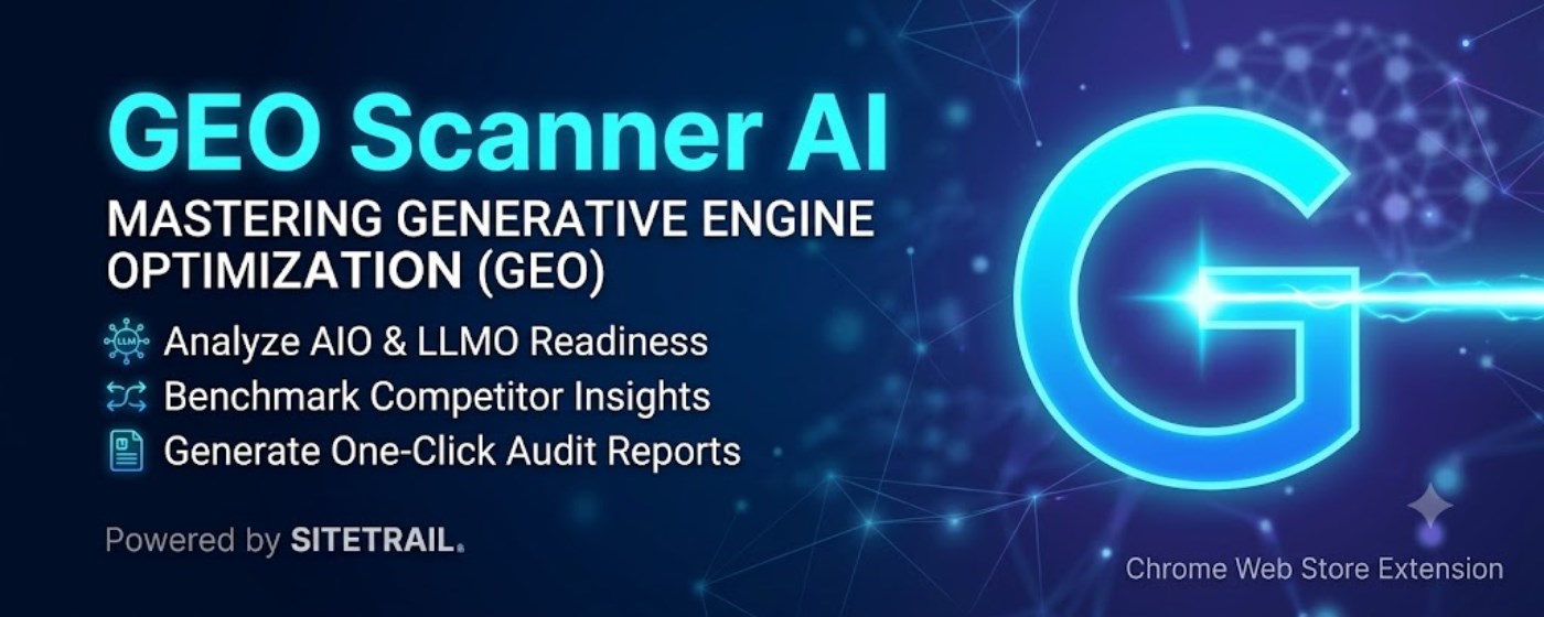 Generative Engine Optimization Scanner - GEO Audit Tool for Microsoft Edge