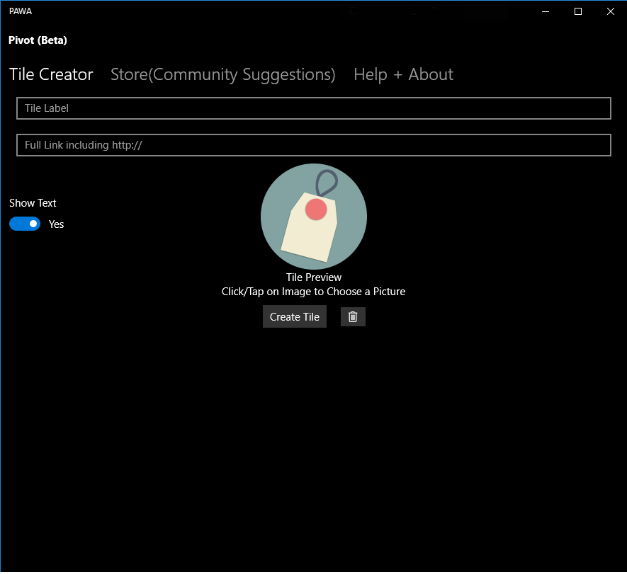 PAWA screenshot