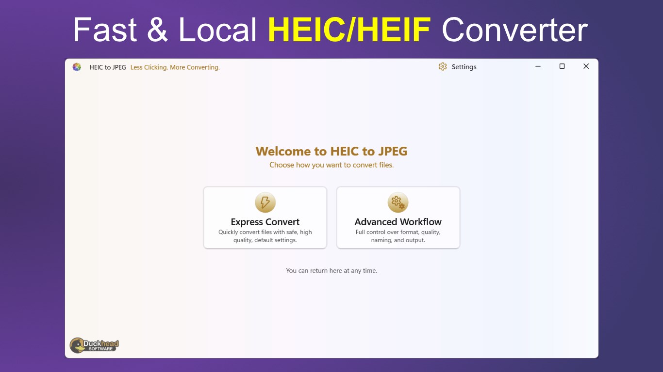 HEIC to JPEG - The HEIC to JPG Converter screenshot