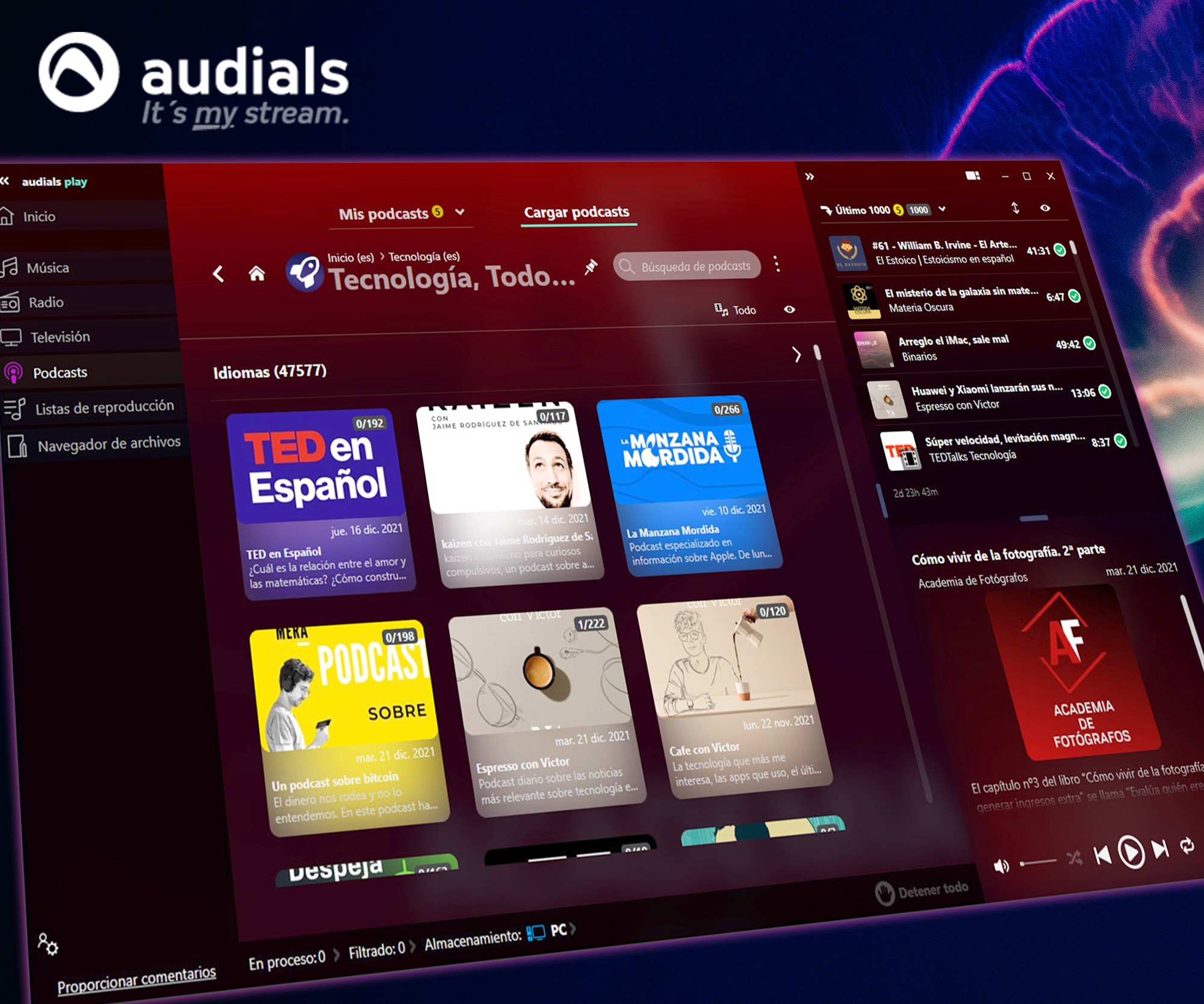 Audials Play: radio y podcasts: descarga e instalación gratuitas en Windows  | Microsoft Store