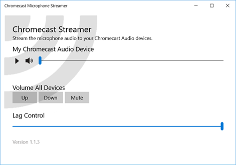 Microphone Streamer for Chromecast Audio Screenshots 1
