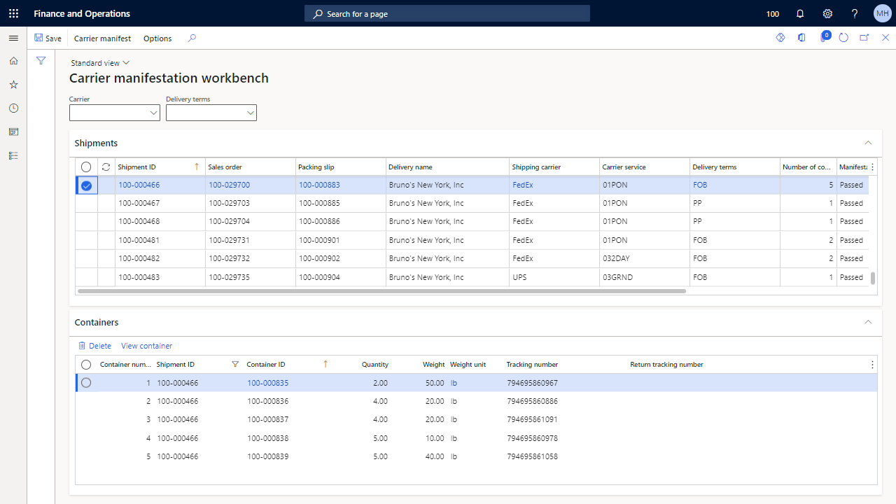 Snapshot 4 of Parcel and freight carrier integration & label printing for omni channel order fulfillment