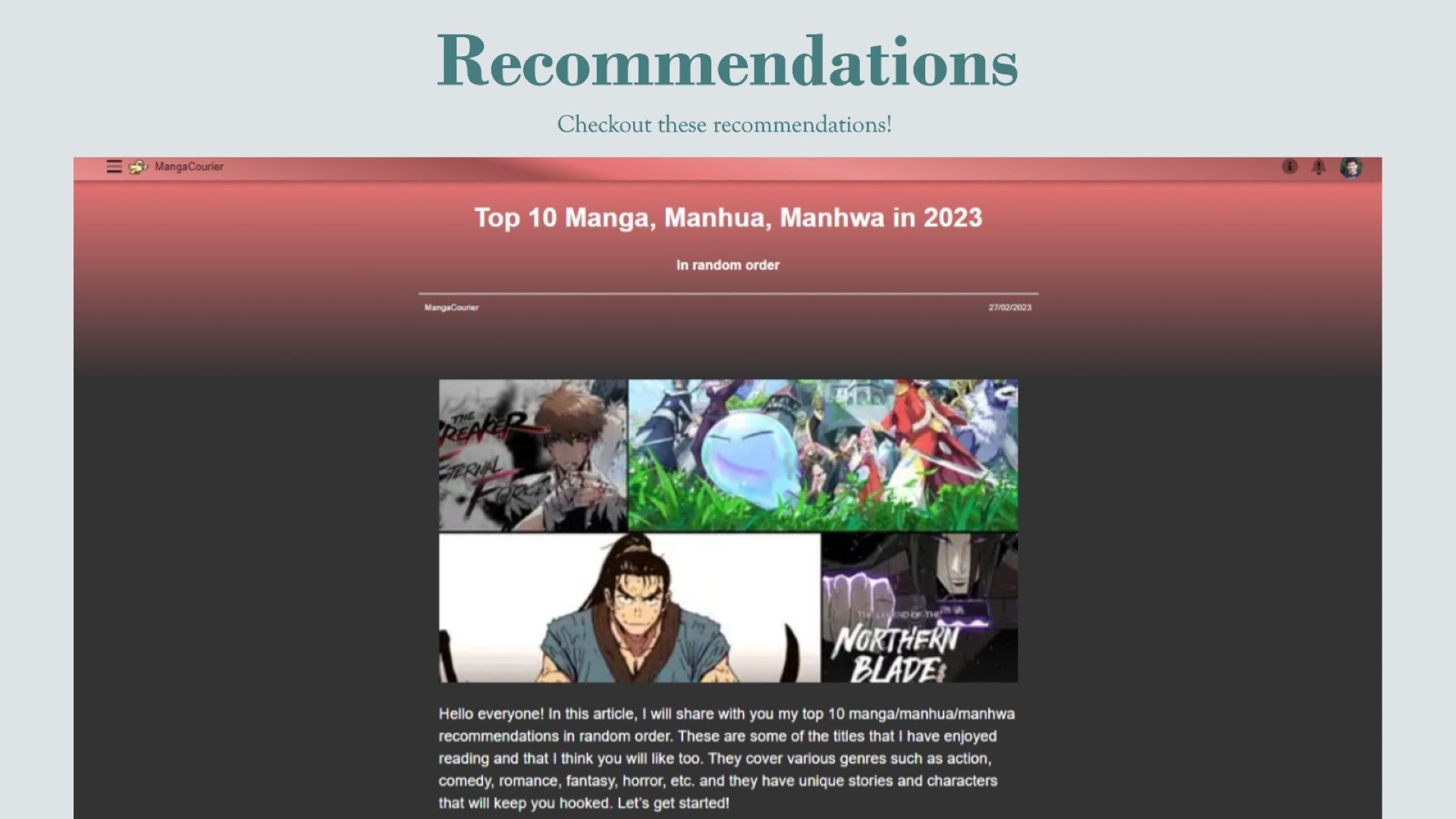 Manga Courier Captures 3