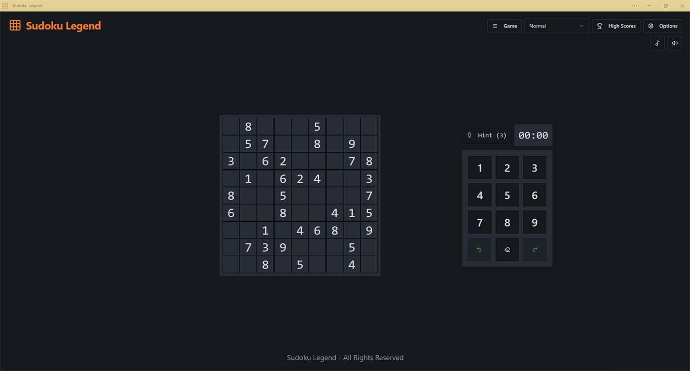 #2. Sudoku Legend (Windows) By: Heliognr