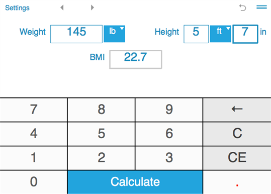 Smart BMI Calculator screenshot 1