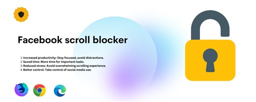 Facebook Scroll Blocker marquee promo image