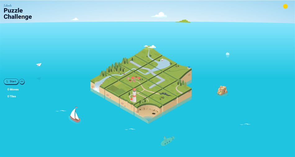 Island Slide Puzzle (Windows) Podle: ReneFloor Software Development