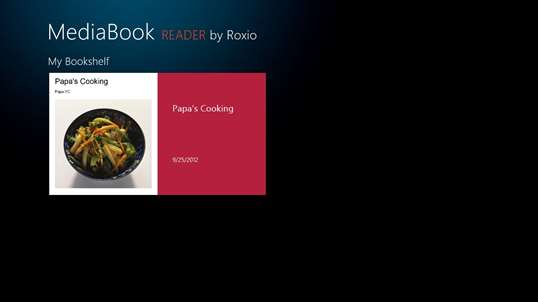 Roxio MediaBook Reader screenshot 1