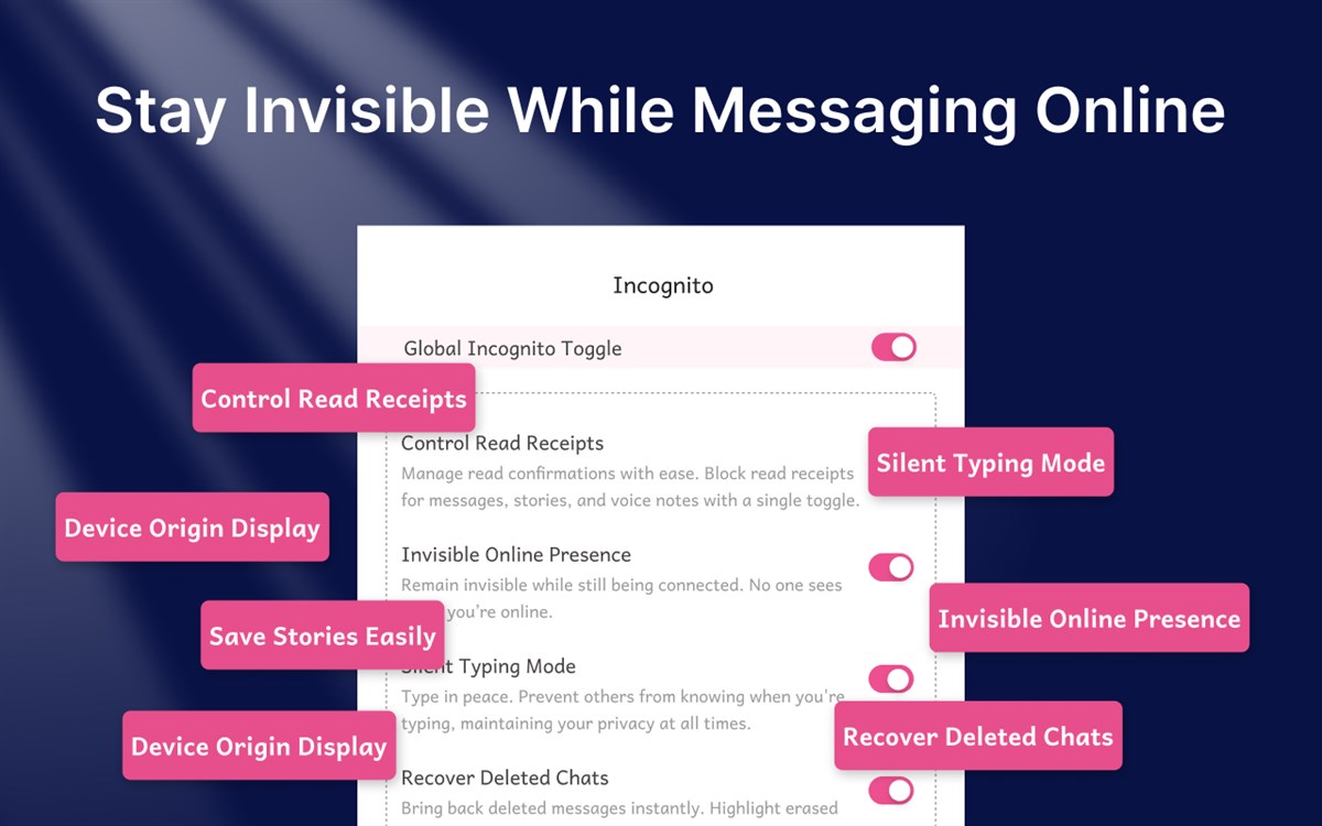 Incognito - Turn Off Read Receipts | WASBB.COM