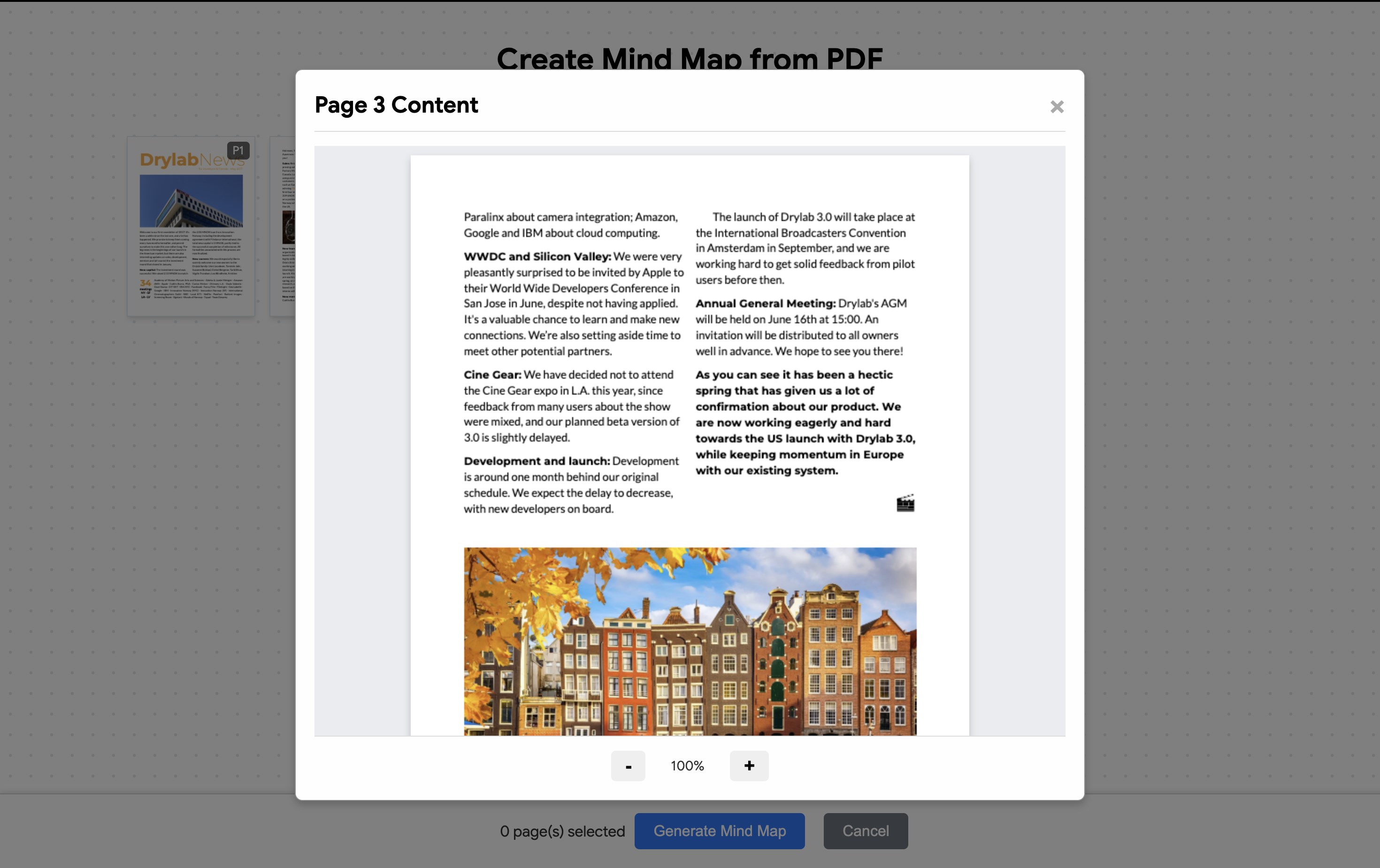 MindMap LM screenshot