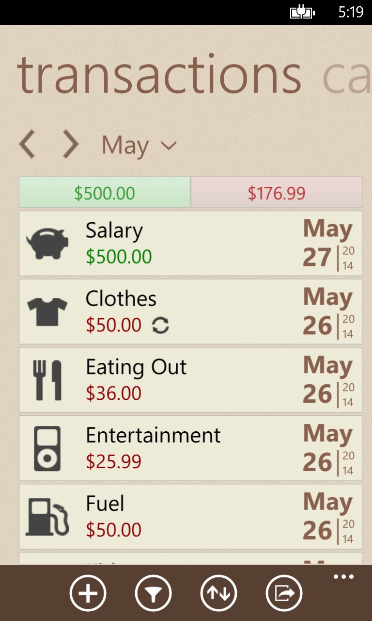 Spending Tracker ™ for Windows 10