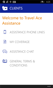 Travel Ace Assistance screenshot 2