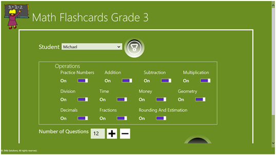Math Flashcards Grade 3 screenshot 1