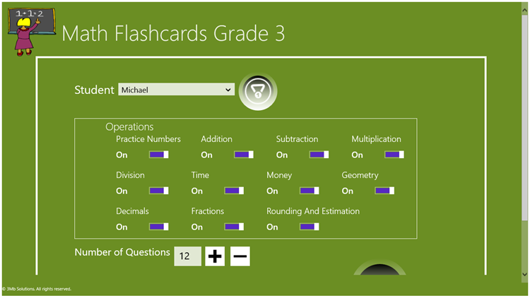 Math Flashcards Grade 3 - PC - (Windows)