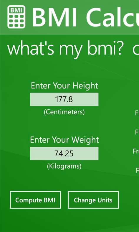 BMI Calculator Screenshots 2