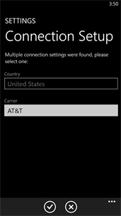 Connection Setup screenshot 1