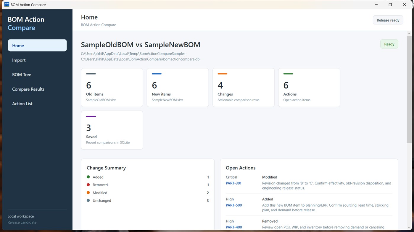 #1. BOM Compare (Windows) De: AKLABS