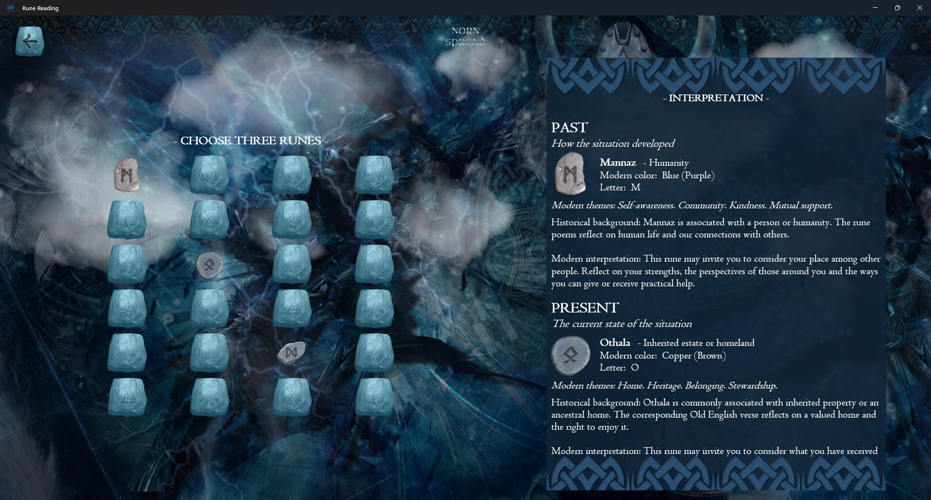 Rune Reading screenshot