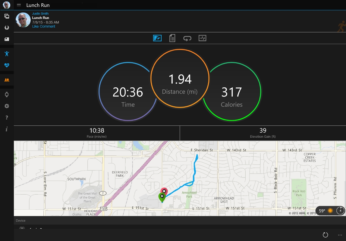 Garmin Connect Mobile Screenshot