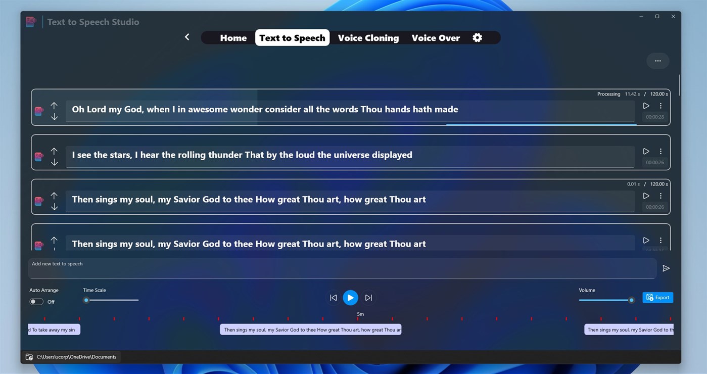 #3. AI Text to Speech Studio (Windows) By: parmata