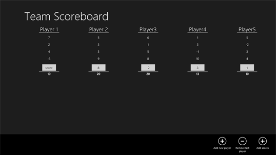 Team Scoreboard screenshot 1