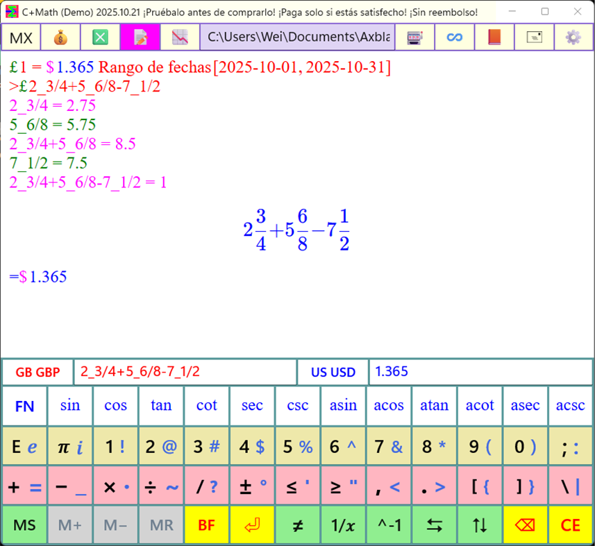 #2. C+Math (Demo) (Windows) 由: Wei Zhang