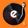 edjing 5: DJ turntable to mix and record music icon