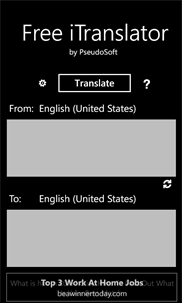 Free iTranslator screenshot 1