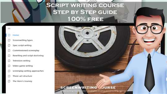 Script writing course - screenwriting step by step guide screenshot 1