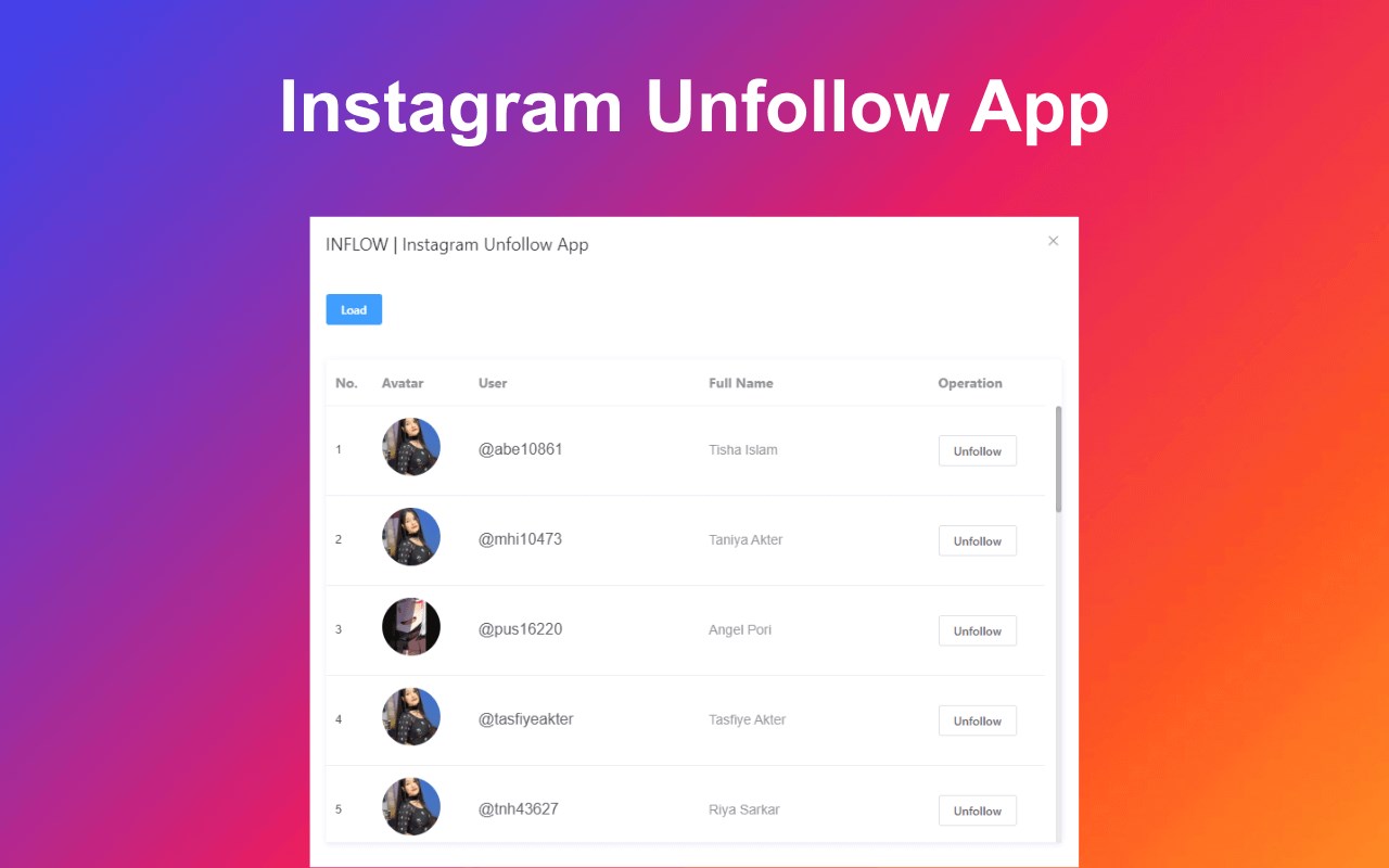 INFLOW | Instagram Unfollow App
