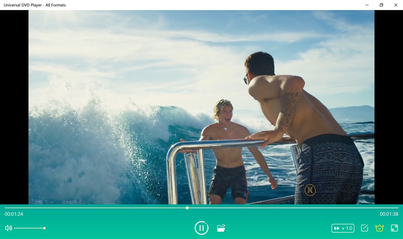 #1. Universal DVD Player - All Formats (Windows) بواسطة: Moonlight Tidal Technology