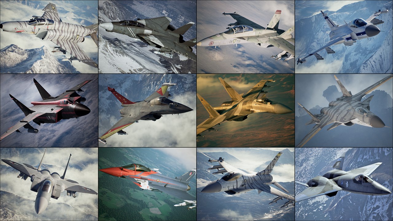 ACE COMBAT™ 7: SKIES UNKNOWN 25th Anniversary DLC - Cutting-Edge Aircraft  Series Set