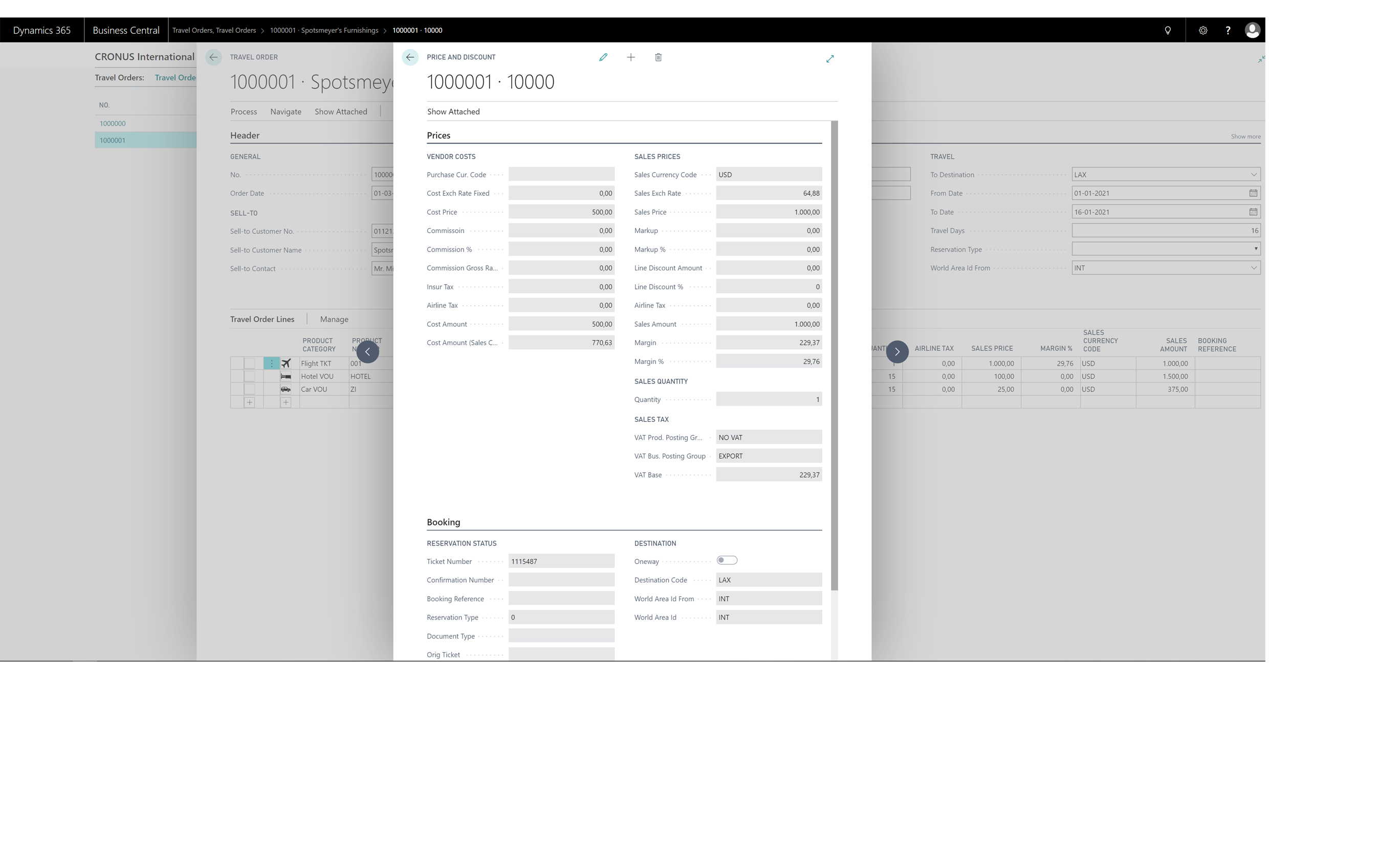 Snapshot 3 of TravelOperations Business