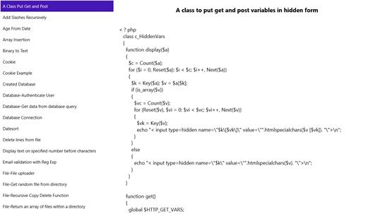 PHP Programs screenshot 1