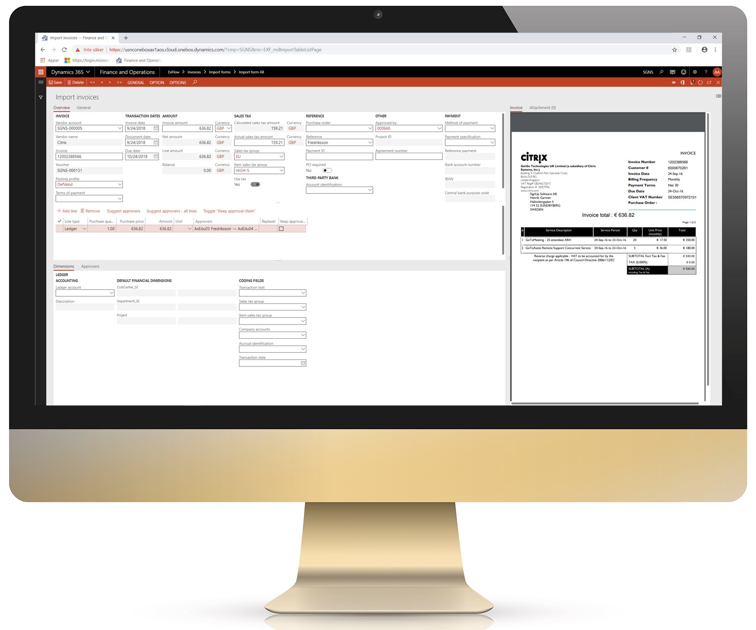Snapshot 3 of ExFlow FO - Accounts Payable Automation