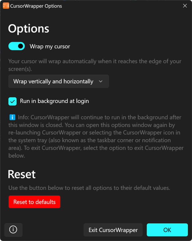 #1. CursorWrapper (Windows) Által: Quinn's Computing