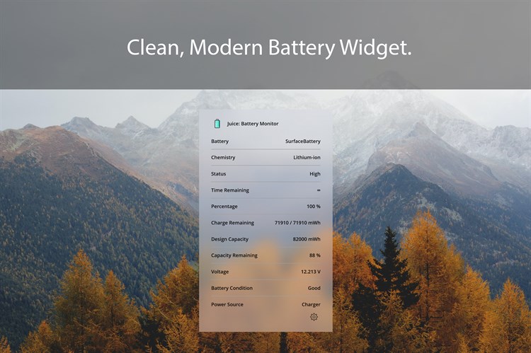 Modern Battery Widget - PC - (Windows)