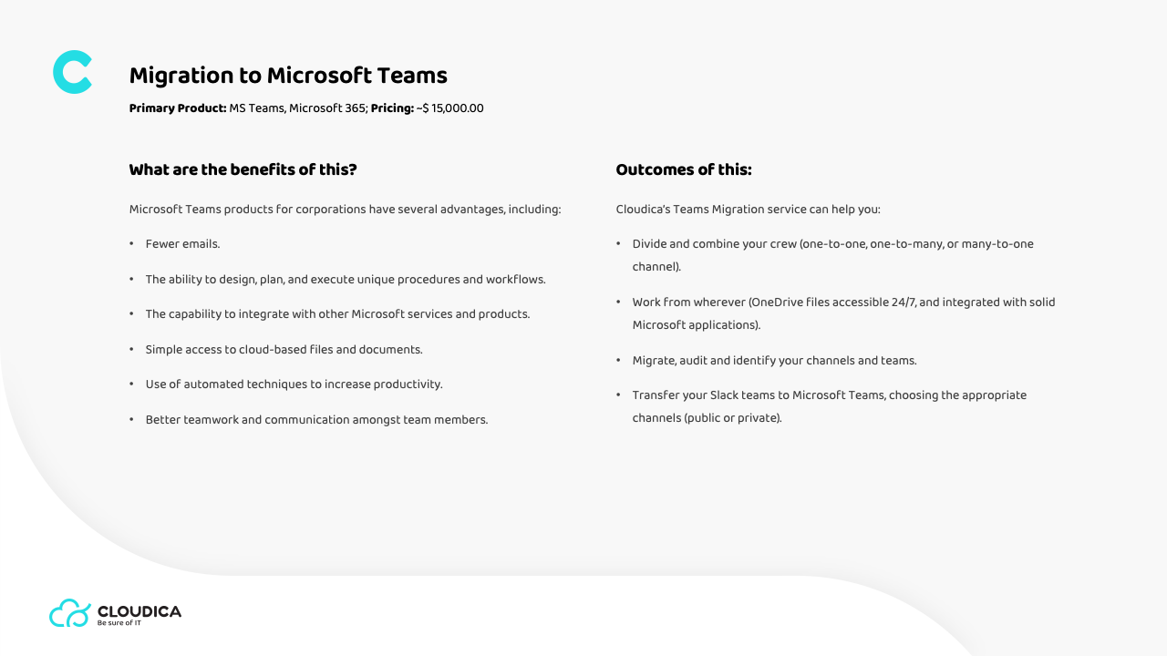 Snapshot 3 of Manufacturing Industry, Migration to Microsoft Teams: 5-Weeks