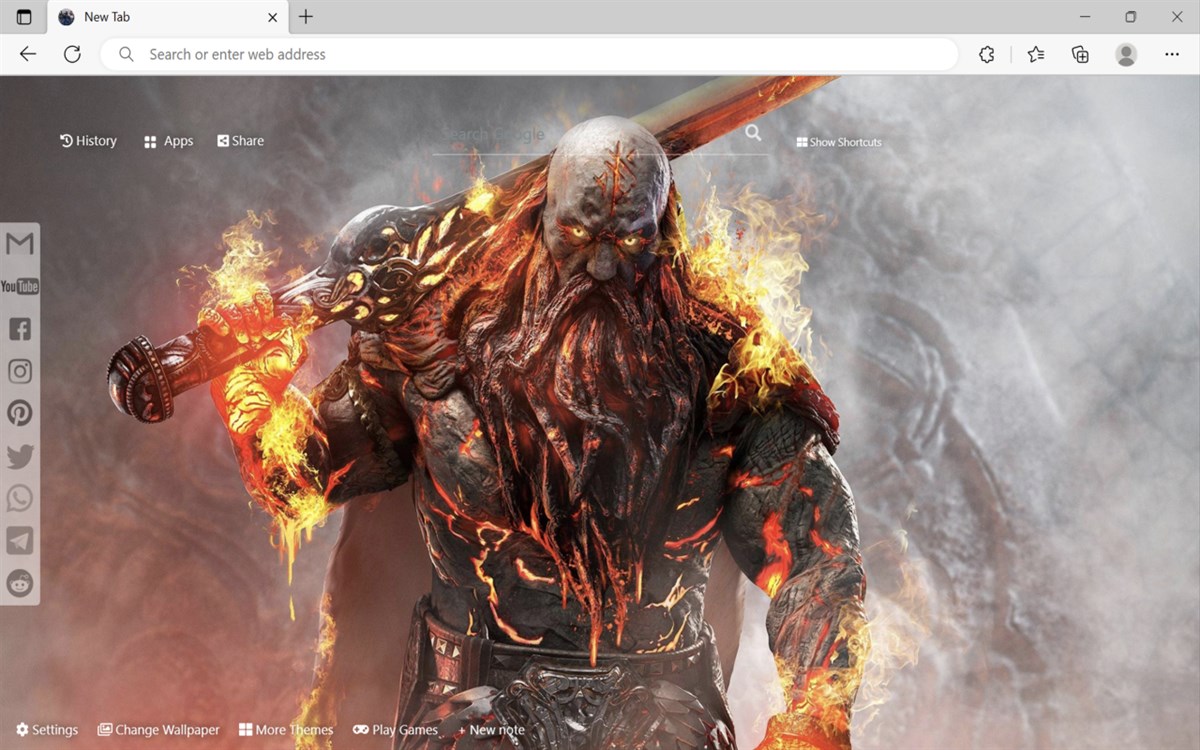 God of War Ragnarok Wallpaper - Custom New Tab Themes