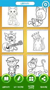 Cat Coloring Book for Kids screenshot 1