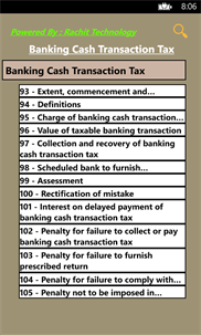 Banking Cash Transaction Tax screenshot 1