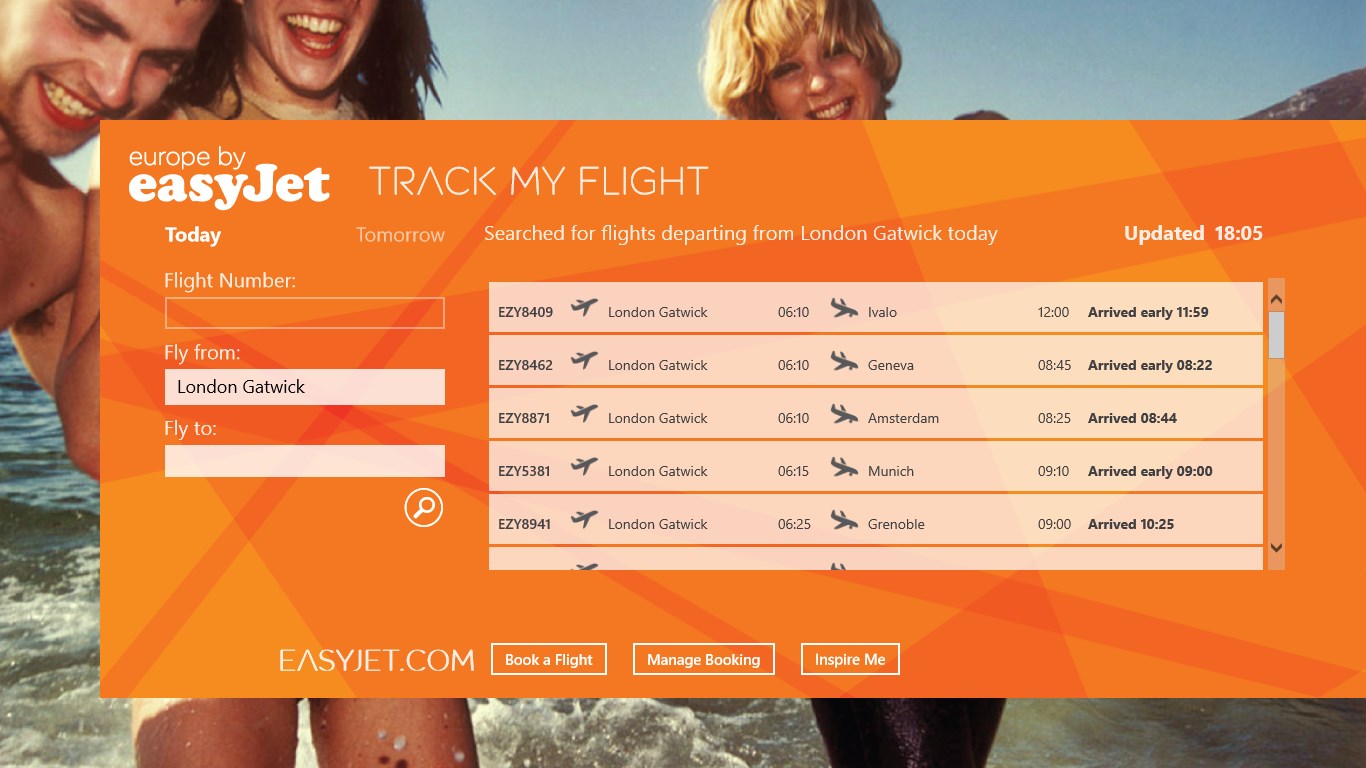 easyJet Flight Tracker for Windows 10