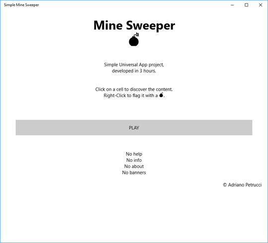 Simple Mine Sweeper screenshot 1