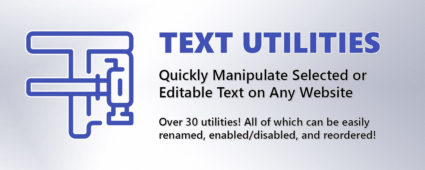 Configurable Text Utilities marquee promo image